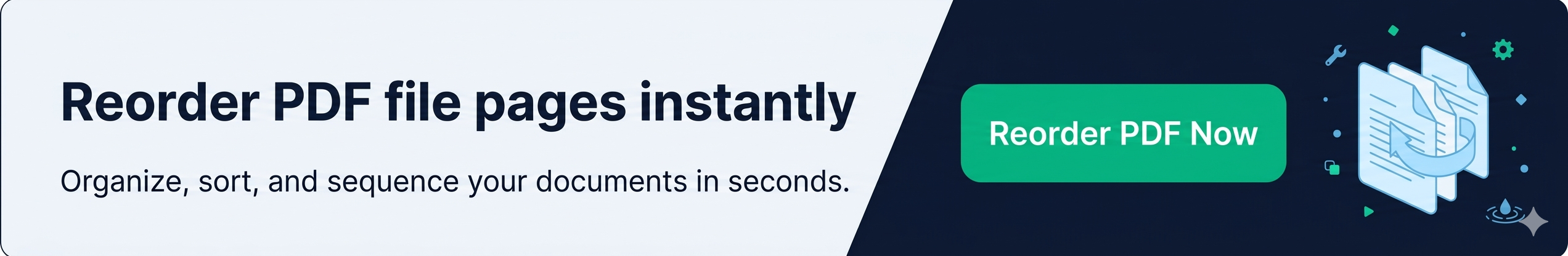 How to reorder PDF Pages - WebtoolOcean